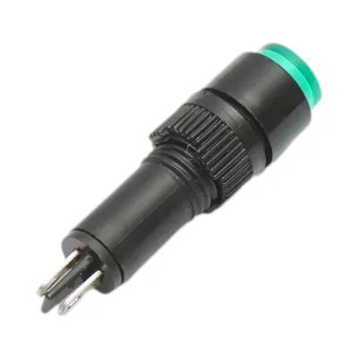 Indicator semnalizare industrial LED verde 220V Ø 8mm Breckner Germany - imagine 3