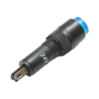 Indicator semnalizare industrial LED albastru 24V Ø 8mm Breckner Germany - imagine 3