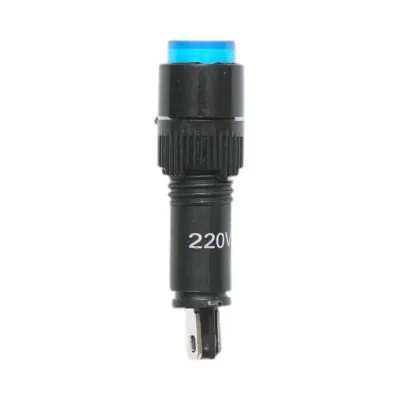 Indicator semnalizare industrial LED albastru 220V Ø 8mm Breckner Germany