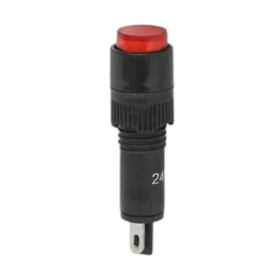 Indicator semnalizare industrial LED rosu 24V Ø 8mm Breckner Germany