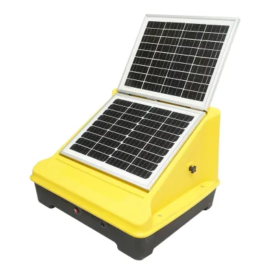 Aparat generator de impulsuri 10 Joule cu panou solar 25W si baterie 12V/25Ah pentru gard electric Breckner Germany - imagine 2