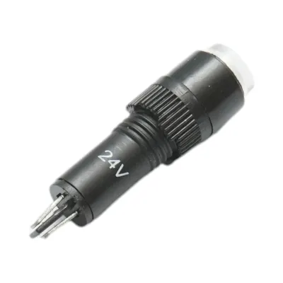 Indicator semnalizare industrial LED alb 24V Ø 8mm Breckner Germany - imagine 3