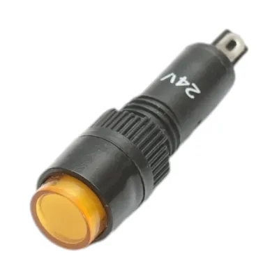 Indicator semnalizare industrial LED galben 24V Ø 8mm Breckner Germany - imagine 2