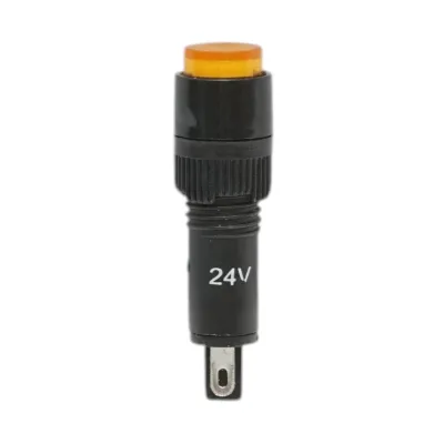 Indicator semnalizare industrial LED galben 24V Ø 8mm Breckner Germany