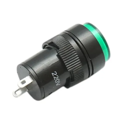 Indicator semnalizare industrial LED verde 220V Ø 16mm Breckner Germany - imagine 3