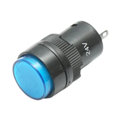 Indicator semnalizare industrial LED albastru 24V Ø 16mm Breckner Germany - imagine 2