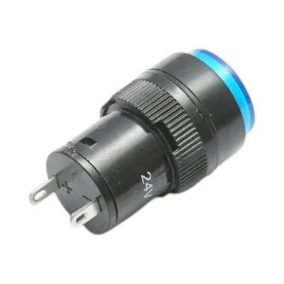 Indicator semnalizare industrial LED albastru 24V Ø 16mm Breckner Germany - imagine 3