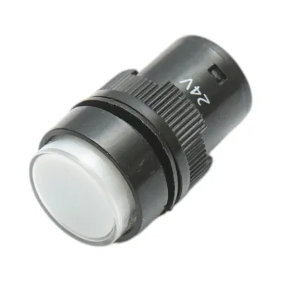 Indicator semnalizare industrial LED alb 24V Ø 16mm Breckner Germany - imagine 2