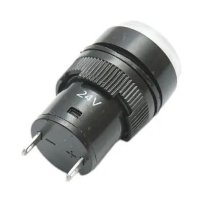 Indicator semnalizare industrial LED alb 24V Ø 16mm Breckner Germany - imagine 3