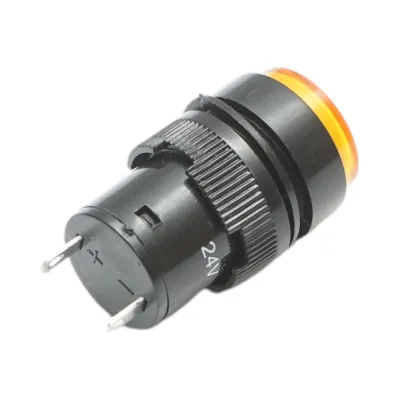 Indicator semnalizare industrial LED galben 24V Ø 16mm Breckner Germany - imagine 3