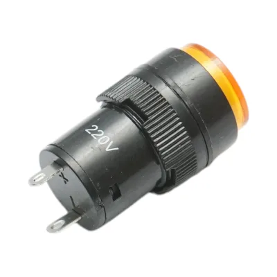 Indicator semnalizare industrial LED galben 220V Ø 16mm Breckner Germany - imagine 3