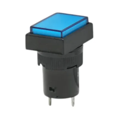 Indicator semnalizare industrial LED albastru 24V Ø 16mm patrat Breckner Germany
