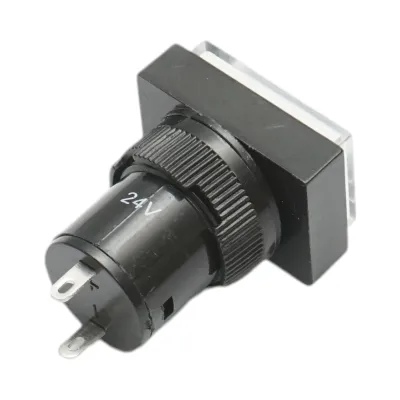 Indicator semnalizare industrial LED alb 24V Ø 16mm patrat Breckner Germany - imagine 3