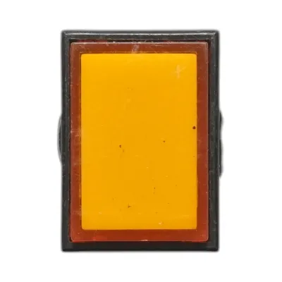 Indicator semnalizare industrial LED galben 220V Ø 16mm patrat Breckner Germany - imagine 4
