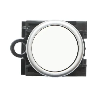 Buton comanda cu revenire alb 1NO+1NC, 10A/600V AC, 1A/250V DC LA42 Breckner Germany - imagine 3