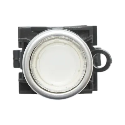 Buton comanda iluminat LED 24V AC/DC alb cu revenire 1NO+1NC, 10A/600V AC, 1A/250V DC LA42 Breckner Germany - imagine 3