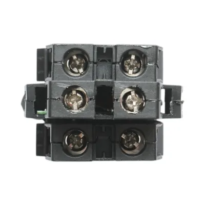 Buton comanda iluminat LED 220V AC alb cu revenire 1NO+1NC, 10A/600V AC, 1A/250V DC LA42 Breckner Germany - imagine 5