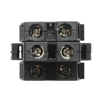 Buton selector iluminat 24V AC/DC LED rosu cu 3 pozitii 2NO, 10A/600V AC, 1A/250V DC LA42 Breckner Germany - imagine 5