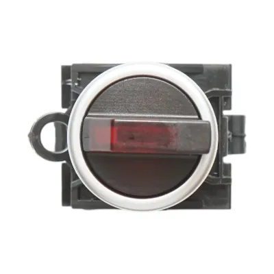 Buton selector iluminat 24V AC/DC LED rosu cu 2 pozitii 1NO+1NC, 10A/600V AC, 1A/250V DC LA42 Breckner Germany - imagine 3