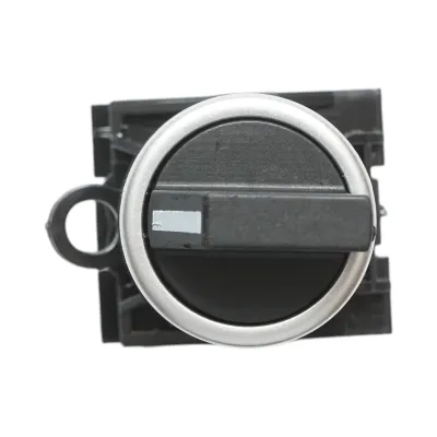Buton selector negru cu 3 pozitii 2NO, 10A/600V AC, 1A/250V DC LA42 Breckner Germany - imagine 3