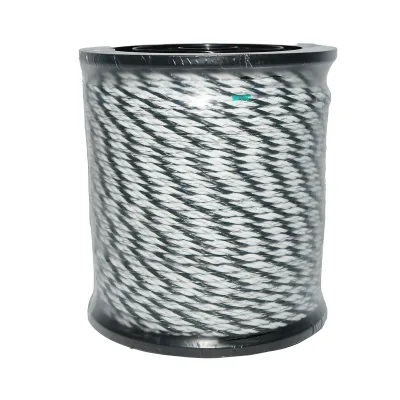 Rola fir alb-negru fi 6mm, 6x0.3mm SS inox, 1.95 Ohm/m 200m gard electric Breckner Germany - imagine 3