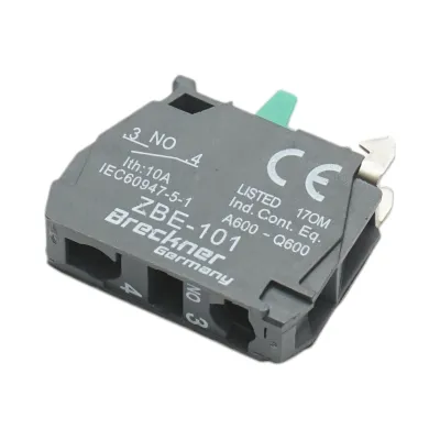 Bloc contact auxiliar 1NO, 24V/10A 22mm LAY5 Breckner Germany - imagine 2