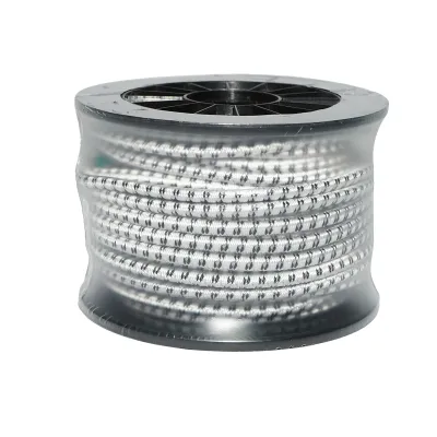 Rola fir elastic alb-negru fi 7mm, 3x0.3mm SS inox, 4.5 Ohm/m 25m gard electric Breckner Germany - imagine 2