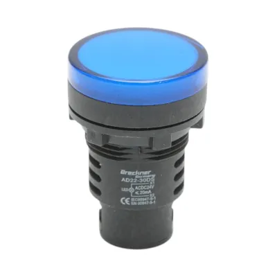 Indicator semnalizare LED albastru 24V AC/DC 30mm Breckner Germany