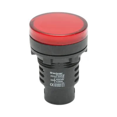 Indicator semnalizare LED rosu 24V AC/DC 30mm Breckner Germany