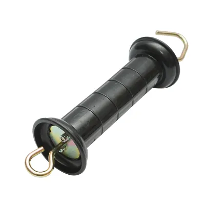 Set maner poarta cu fir elastic, conectori, izolator ancorare dubla gard electric Breckner Germany - imagine 2