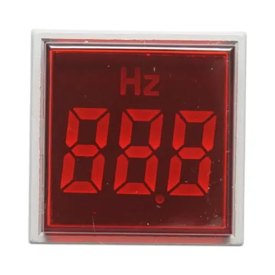 Indicator digital frecventa LED rosu 0-99Hz Ø 22mm Breckner Germany - imagine 2