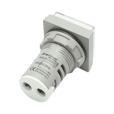 Indicator digital frecventa LED alb 0-99Hz Ø 22mm Breckner Germany - imagine 3