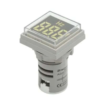 Indicator digital frecventa LED alb 0-99Hz Ø 22mm Breckner Germany