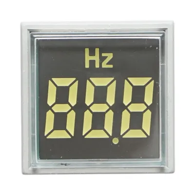 Indicator digital frecventa LED alb 0-99Hz Ø 22mm Breckner Germany - imagine 2