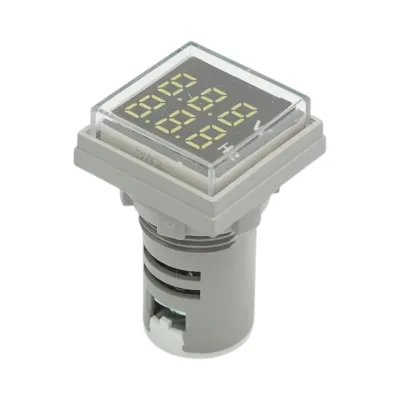 Indicator digital voltmetru si frecventa LED alb 0-99Hz/50-500V AC Ø 22mm Breckner Germany