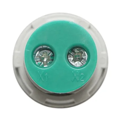 Indicator digital ampermetru LED verde 50-500V AC Ø 22mm Breckner Germany - imagine 4