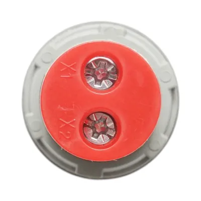 Indicator digital ampermetru LED rosu 50-500V AC Ø 22mm Breckner Germany - imagine 4