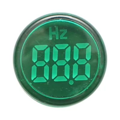 Indicator digital frecventa ampermetru LED verde 0-99Hz Ø 22mm Breckner Germany - imagine 2
