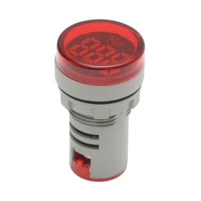 Indicator digital frecventa ampermetru LED rosu 0-99Hz Ø 22mm Breckner Germany