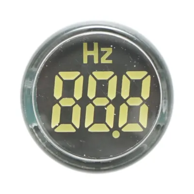 Indicator digital frecventa ampermetru LED alb 0-99Hz Ø 22mm Breckner Germany - imagine 2