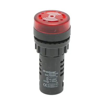 Indicator industrial semnalizare LED cu sonerie 220V AC 22mm Breckner Germany