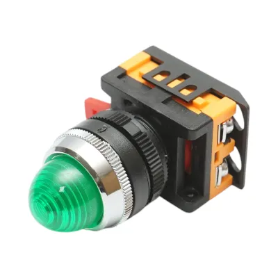 Lampa semnalizare LED verde 24V AC/DC 22mm Breckner Germany - imagine 2