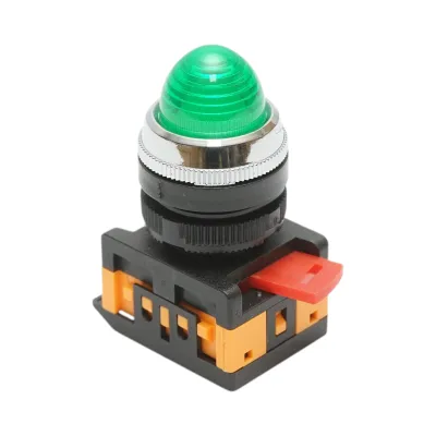 Lampa semnalizare LED verde 220V AC 22mm Breckner Germany