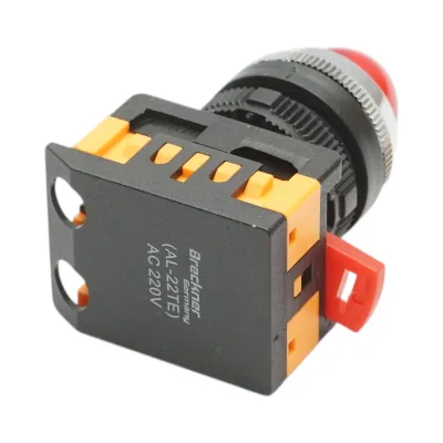 Lampa semnalizare LED rosie 220V AC 22mm Breckner Germany - imagine 4