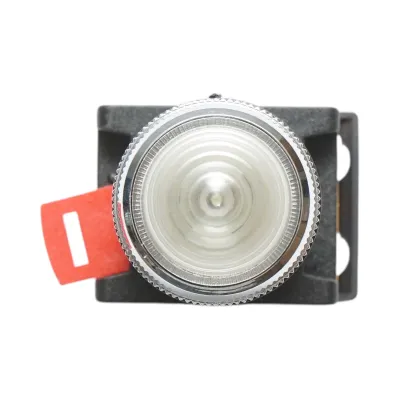 Lampa semnalizare LED alb 220V AC 22mm Breckner Germany - imagine 3