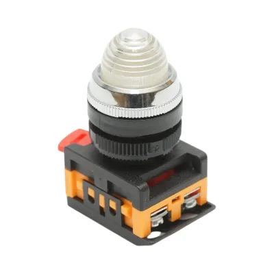 Lampa semnalizare LED alb 220V AC 22mm Breckner Germany