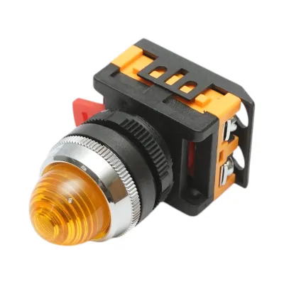 Lampa semnalizare LED galben 220V AC 22mm Breckner Germany - imagine 2