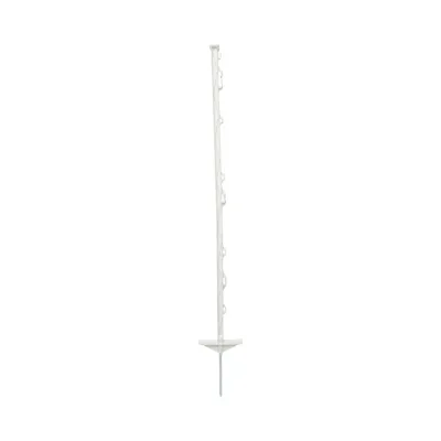 Stalp din plastic 1050mm alb pentru fir gard electric Breckner Germany