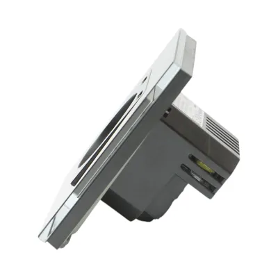 Priza schuko neagra 220V, 16A, 2xUSB-C 20W incarcare rapida, rama sticla 86x86x34mm - imagine 3