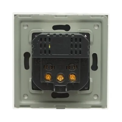 Priza schuko alba incastrata 220V, 16A, 2xUSB A+C 20W incarcare rapida, rama sticla 86x86x34mm - imagine 4